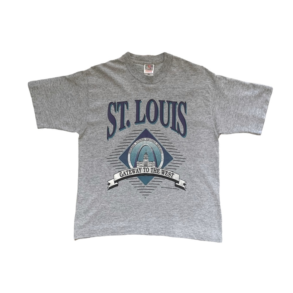 Vintage 1995 Single Stitch St Louis Missouri Arch Graphic T-shirt Medium